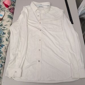 Tommy Bahama Cream Casual Button Down Shirt The San Lucio Stretch Men 3XLT